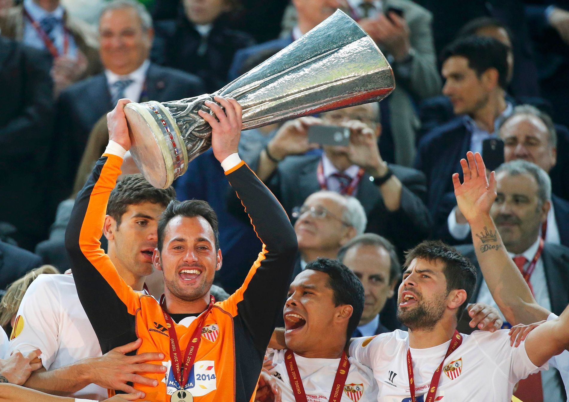 FC Sevilla slaví vítězství ve finále Evropské ligy