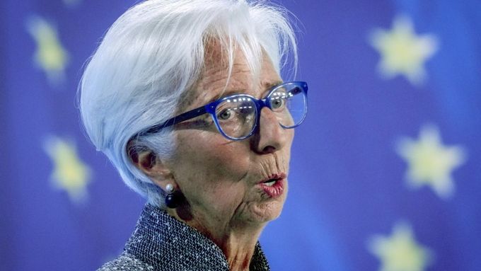 Šéfka Evropské centrální banky Christine Lagardeová hovoří během tiskové konference ve Frankfurtu nad Mohanem, čtvrtek 12. září 2024.