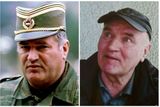 "Kdysi a nyní." Po několika mrtvicích a infarktech je Mladič jen stínem sebevědomého generála z let 1992-95.