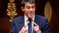 French Prime Minister Manuel Valls delivers his general policy speech at the National Assembly in Paris