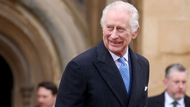 Karel III Velikonoce bohoslužba Windsor