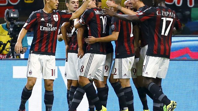 Radost hráčů AC Milán
