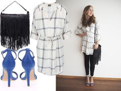 Blogerka Nicole ukazuje, jak kombinovat džíny a šaty.