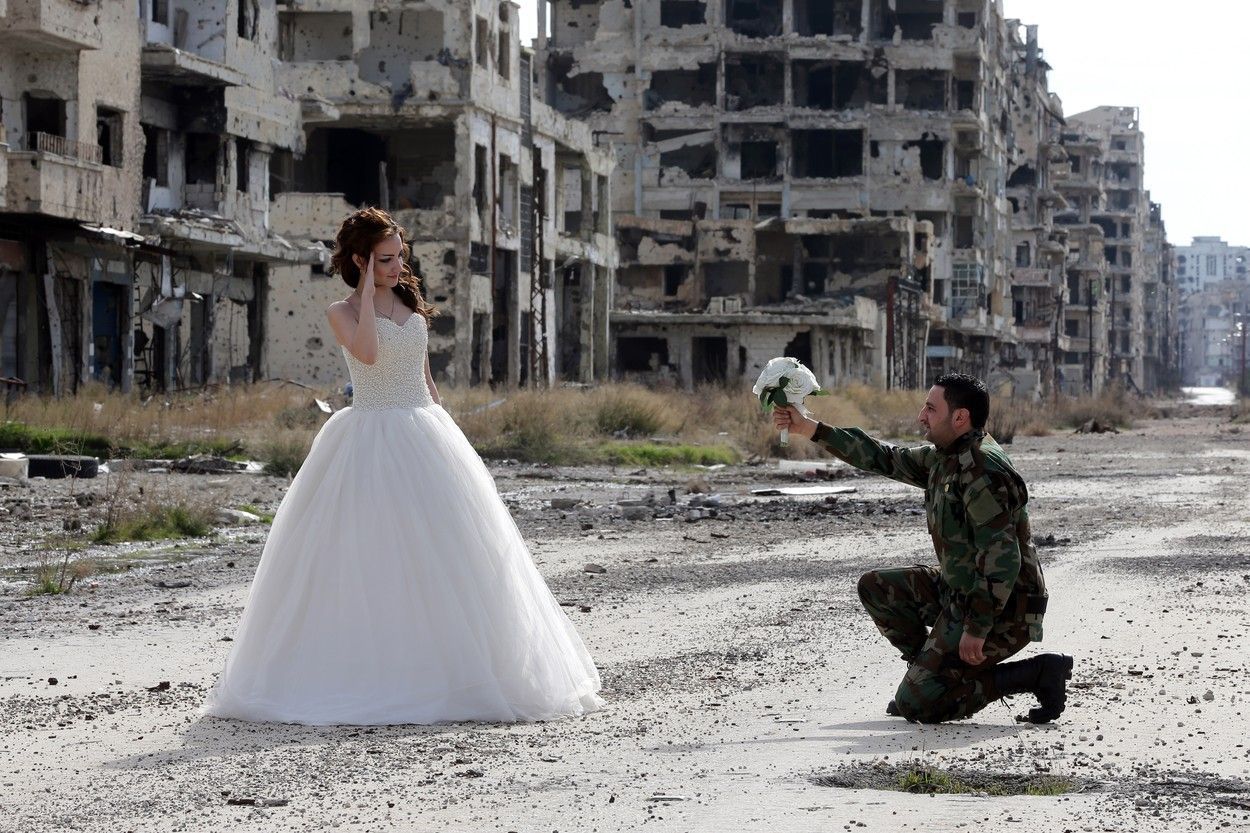 syrská svatba v městě duchů