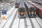 Sníh na Slovensku a v Maďarsku zpožďuje vlaky do Česka