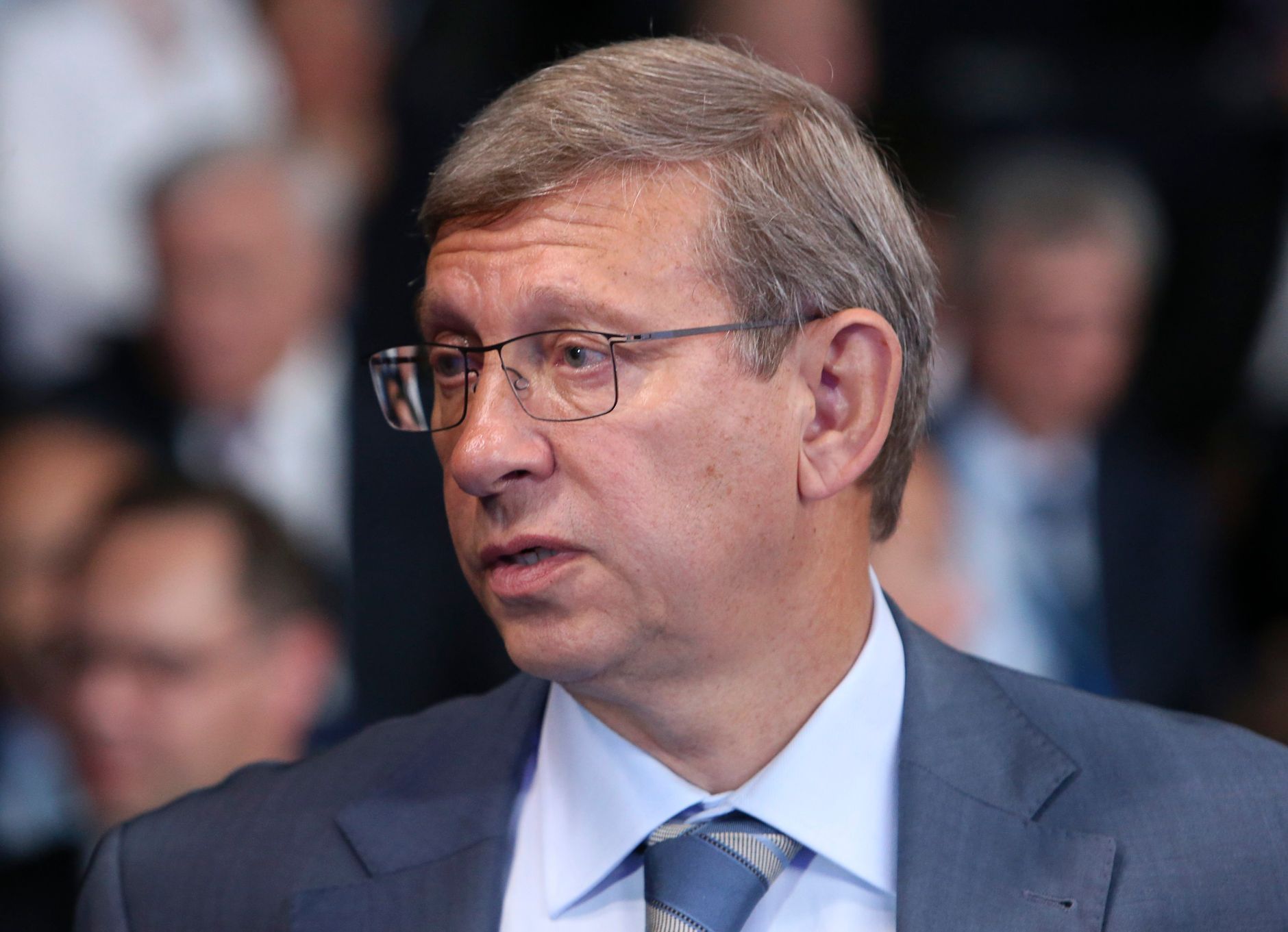 File photo of chairman of conglomerate Sistema Yevtushenkov attending the St. Petersburg International Economic Forum 2014 in St. Petersburg