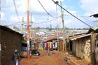 Vítejte v keňském slumu Kibera.