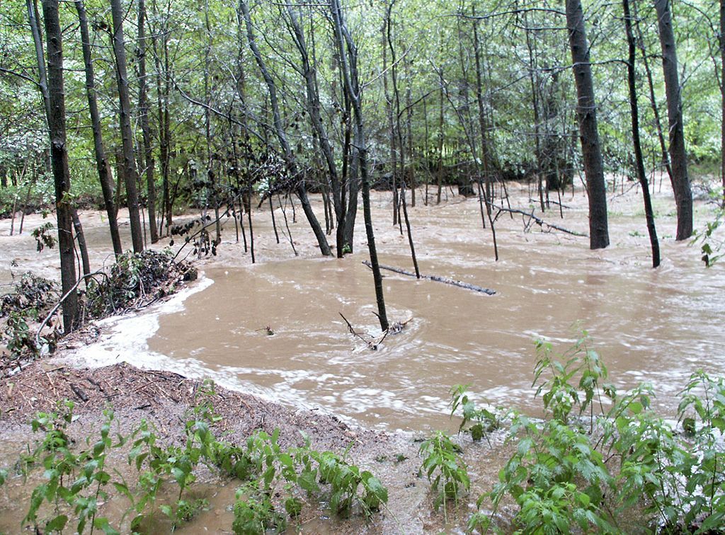 Foto: Povodně v roce 2002 v povodí Ohře a Labe / Chomutovka