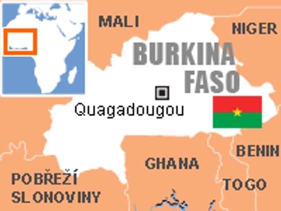 Burkina Faso Mapa - Burkina Faso