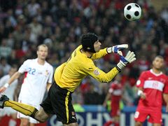 A nightmare in the making. This moment is bound to haunt Petr Čech for a long time. Dropping the ball in front of Nihat Kahveci, he effectively gave the Turkish side an equalizer