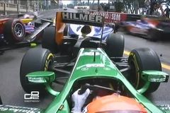 VIDEO Start GP2 se v Monaku proměnil ve vrakoviště