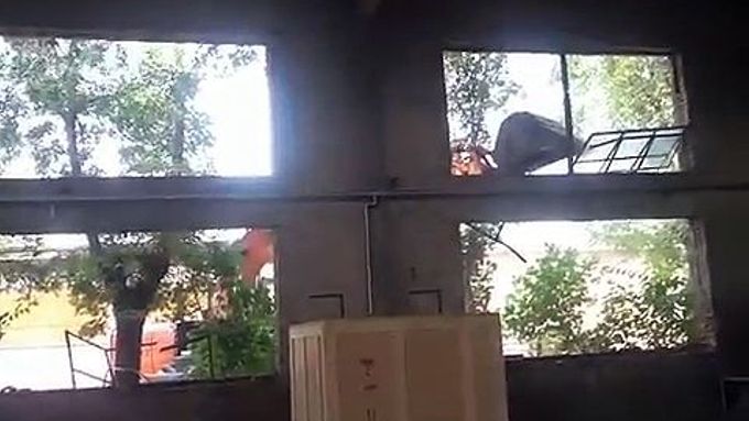 Video z demolice svého studia v Pekingu zveřejnil Aj Wej-wej na sociálních sítích.