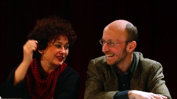 Jan Hančil na snímku s Janou Bouškovou