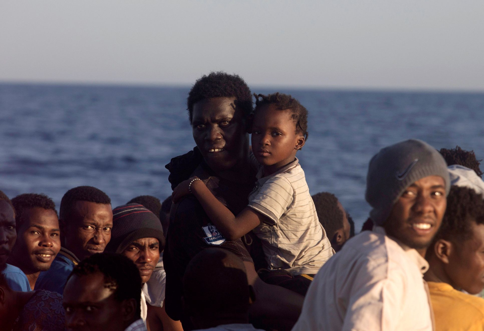 Uprchlíci na cestě přes Středozemní moře