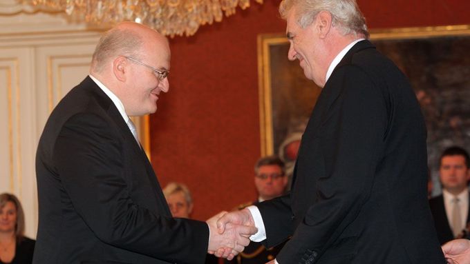 Prezident Miloš Zeman jmenuje Daniela Hermana ministrem kultury.