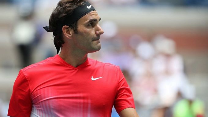Roger Federer ve druhém kole US Open 2017