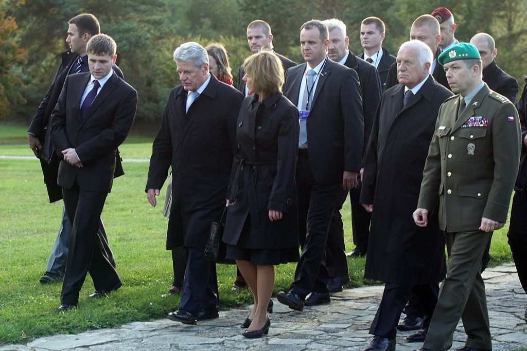 Joachim Gauck na návštěvě v Lidicích