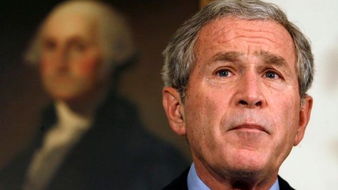 George Bush hovoří o ekonomické krizi