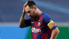 Lionel Messi ve čtvrtfinále LM Barcelona - Bayern