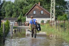 Velká voda na Plzeňsku. Meteorologové na Klabavě vyhlásili stav ohrožení