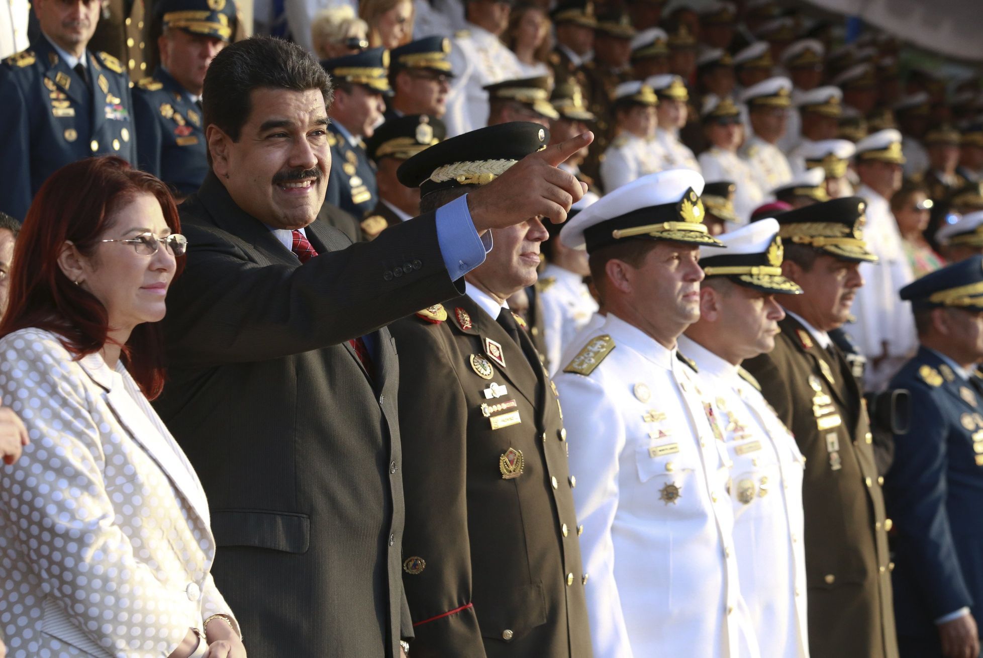 Venezuelský prezident Nicolas Maduro a jeho manželka Cilia Floresová
