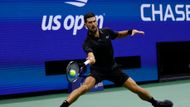 Novak Djokovič v utkání 3. kola US Open 2025