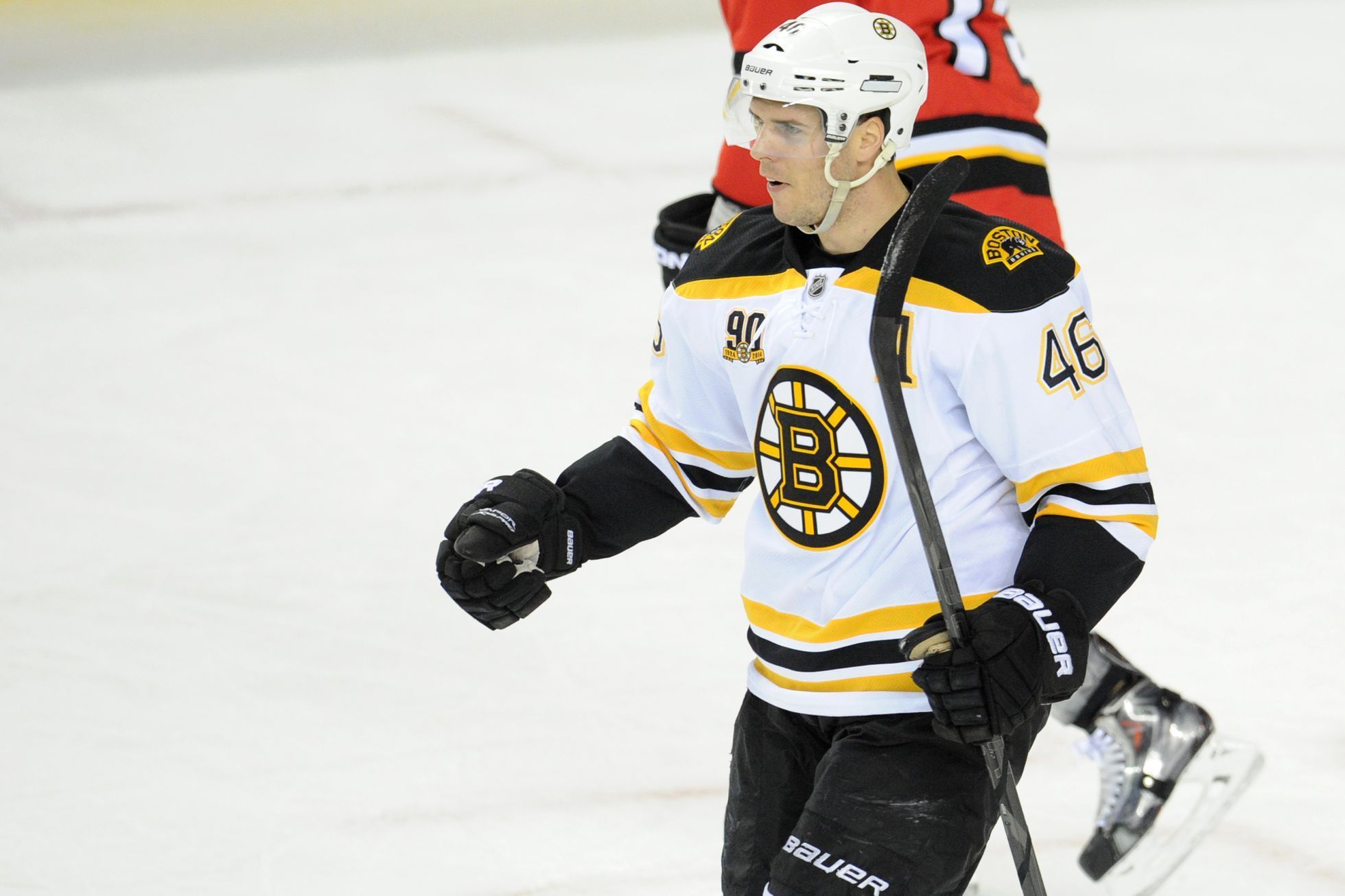 NHL: Boston Bruins proti Calgary Flames (David Krejčí)