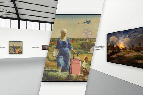 Obrazy poznamenané válkou v 3D prostoru. Virtuální muzeum pomáhá ukrajinskému umění