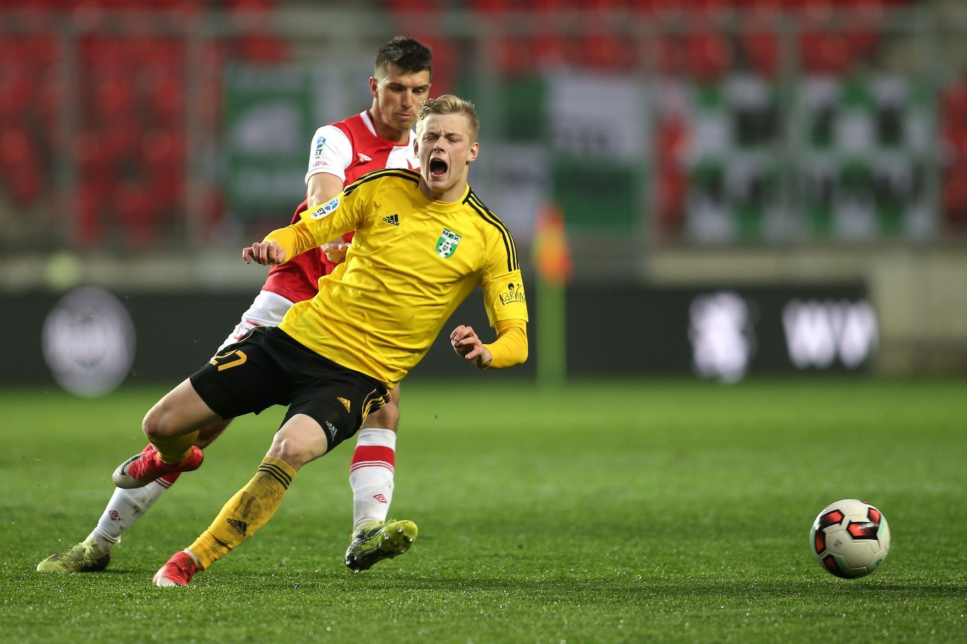 24. kolo HET ligy, Slavia - Karviná: Filip Panák