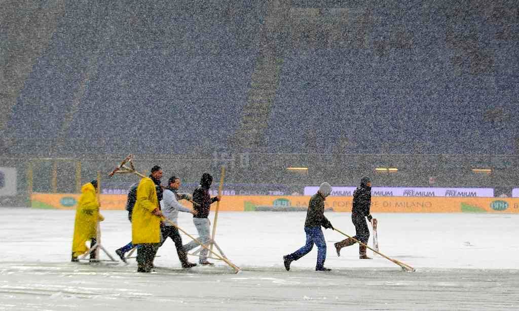 Zasněžené závody (zápasy) v únoru 2012: Inter - Palermo