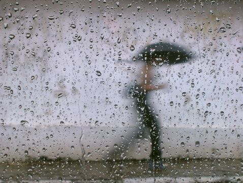 Počasí, déšť, deštník, ilustrační foto