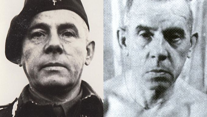 Brigádní generál Karel Paleček jako velitel výsadkového vojska československé armády... a po dvou a půl letech strávených v komunistickém vězení.