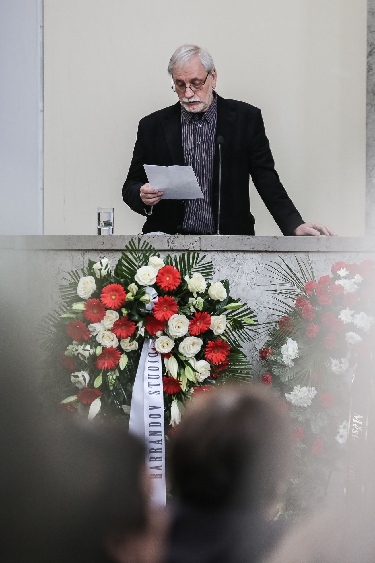 Pohřeb režiséra Václava Vorlíčka, krematorium Strašnice, Praha, 12. 2. 2019
