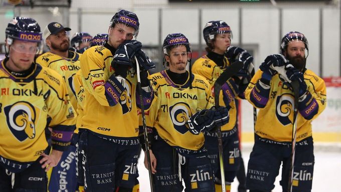 Zklamaní hokejisté Zlína