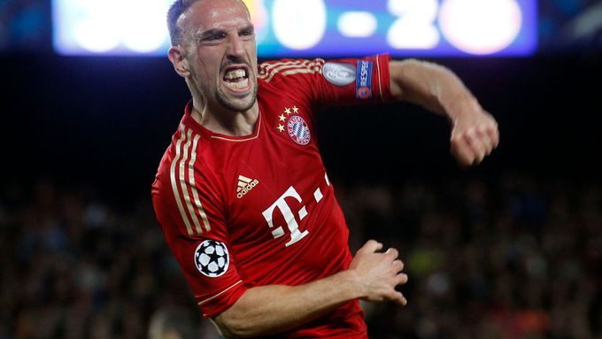 O výhře Bayernu rozhodli v závěrečné půlhodině zápasu Franck Ribéry (na obrázku) a Arjen Robben.