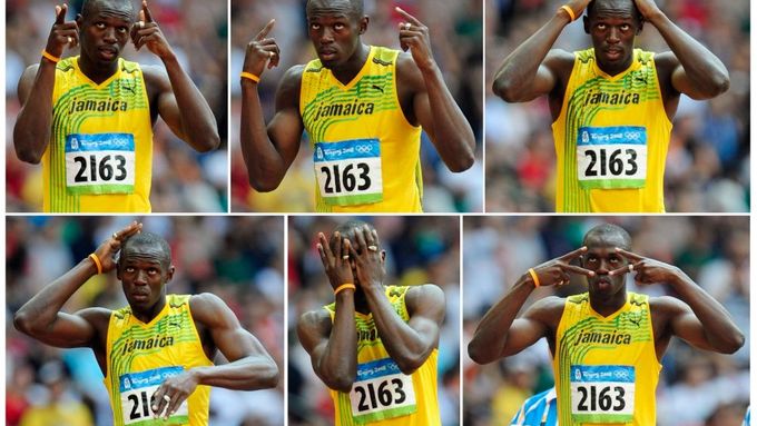 Gesta Usaina Bolta. Co vlastně znamenají?