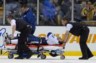 VIDEO Hvězda NHL má zlomenou nohu. Přijde Stamkos o Soči?