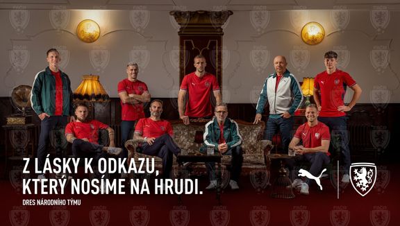 Dresy české fotbalové reprezentace pro play off o mistrovství světa