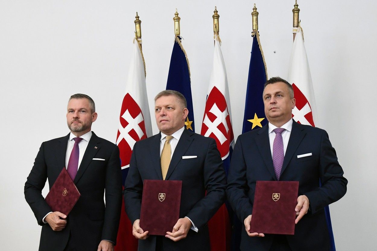 podpis koaliční smlouvy Slovensko