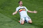 Euro 2016, Belgie-Maďarsko: Eden Hazard slaví gól na 3:0