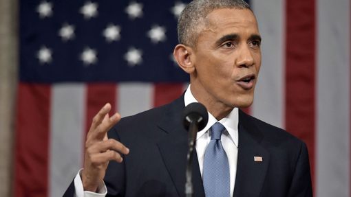 Prezident Barack Obama pronáší zprávu o stavu unie.