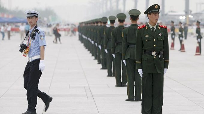 Čínská policie, ilustrační foto