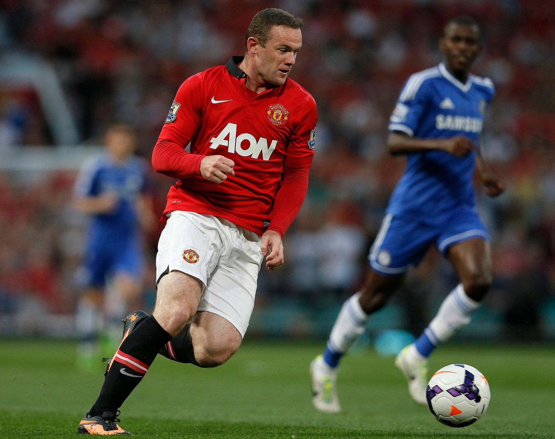 Rooney v utkání proti Chelsea v Premier League