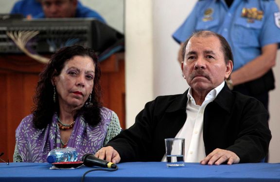 Rosario Murillová a Daniel Ortega.