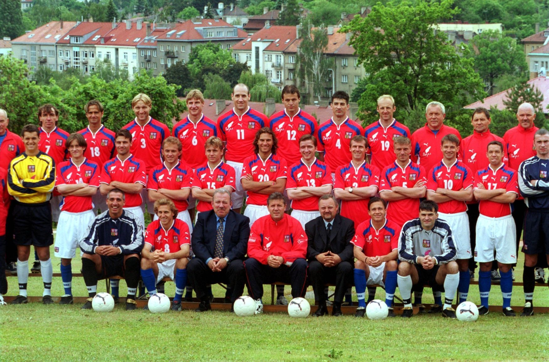 Fotbalové dresy Česka - před ME 2000