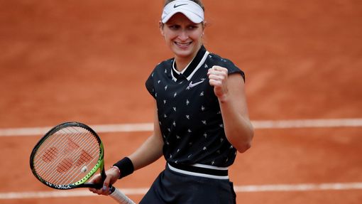 Markéta Vondroušová v semifinále French Open 2019.