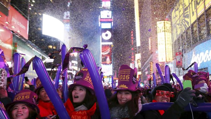 Oslavy Nového roku na Times Square
