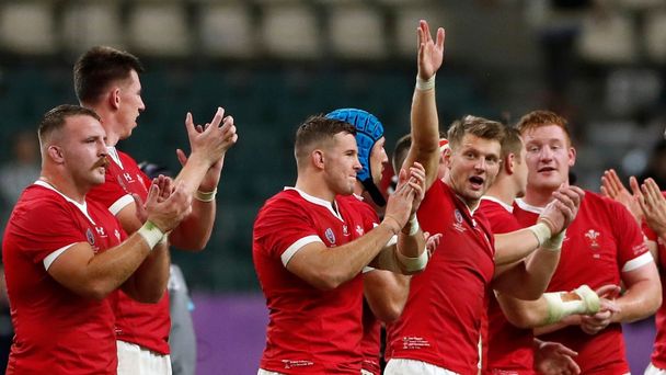 Čtvrtfinále MS v ragby 2019, Wales - Francie: Velšané oslavují postup