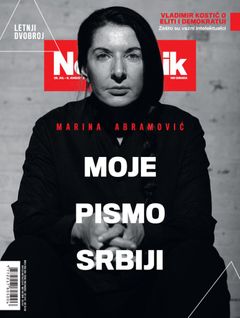 Srbský týdeník Nedeljnik s Abramovićovou na obálce.