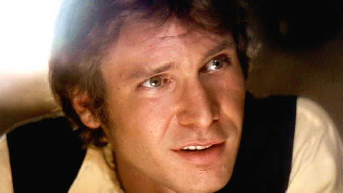 Harrison Ford jako Han Solo ve Star Wars.